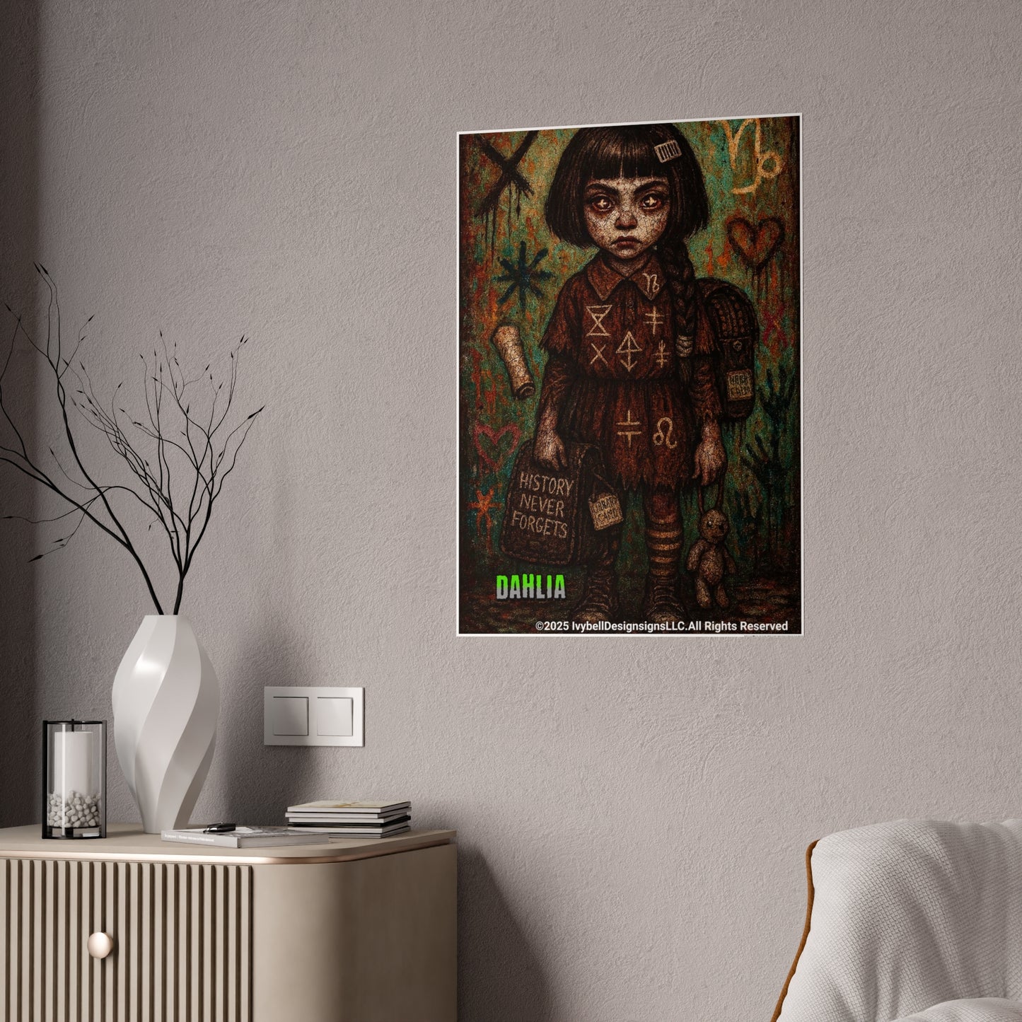 Haunted Homeroom Gloss Poster - Dahlia