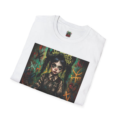 Gothic Art Unisex Softstyle T-Shirt - Spooky Vibes