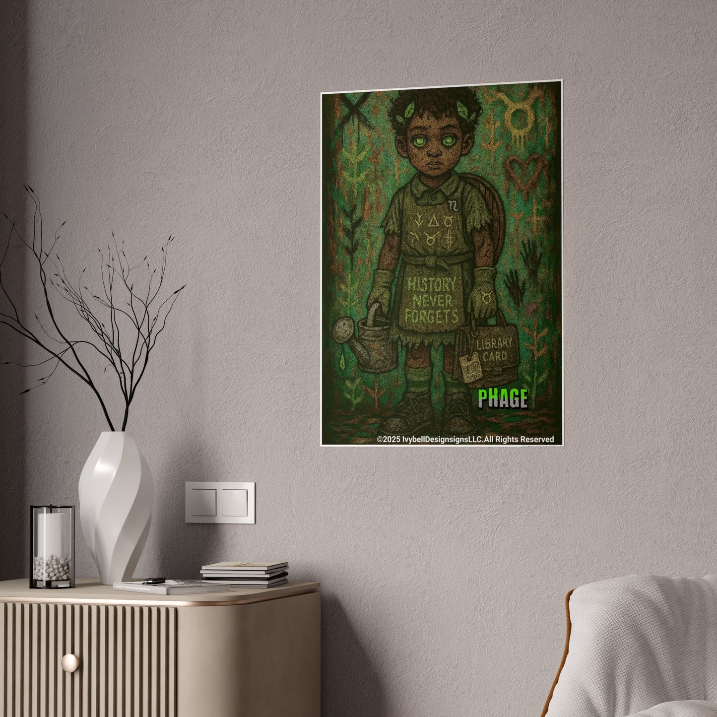 Artistic Gloss Poster: 'History Never Forgets'