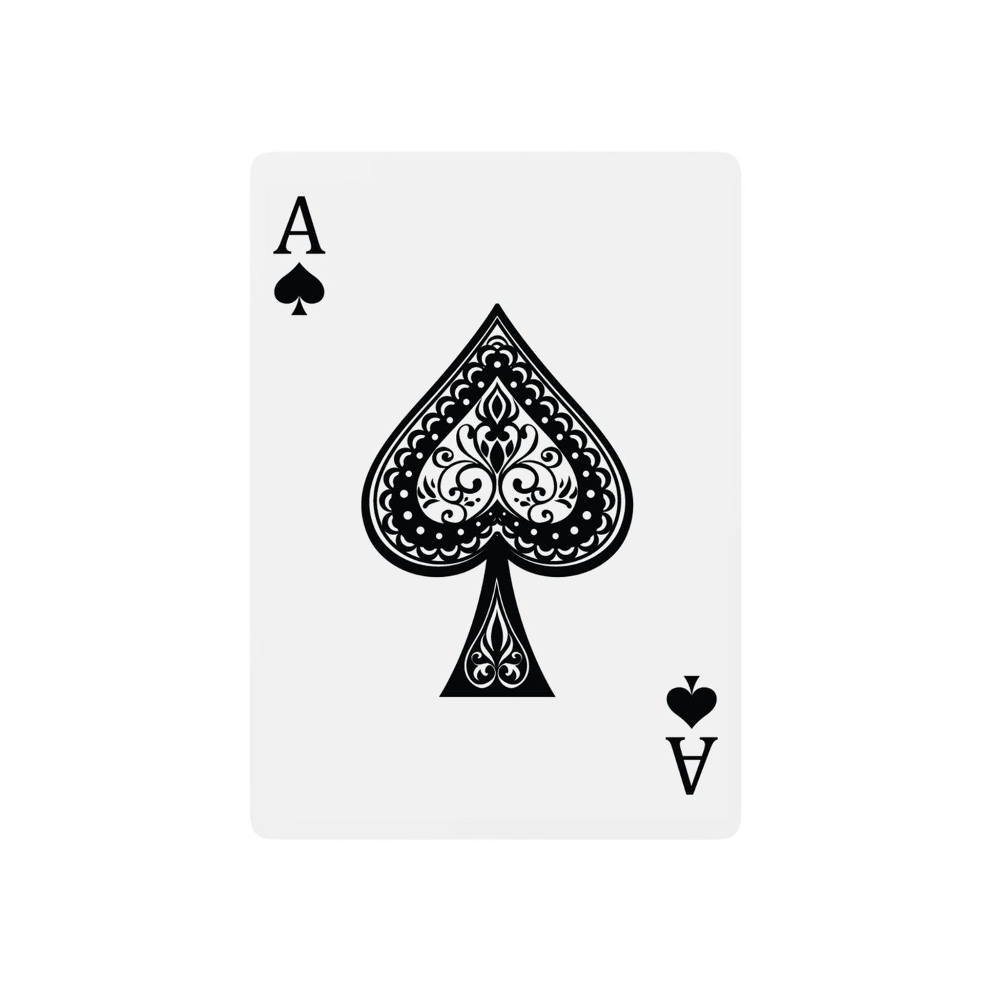 Gothic Poker Playing Cards Set - Unique Illustrated Deck with Ace of Spades and Artistic Design