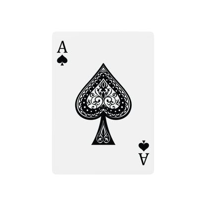 Gothic Poker Playing Cards Set - Unique Illustrated Deck with Ace of Spades and Artistic Design