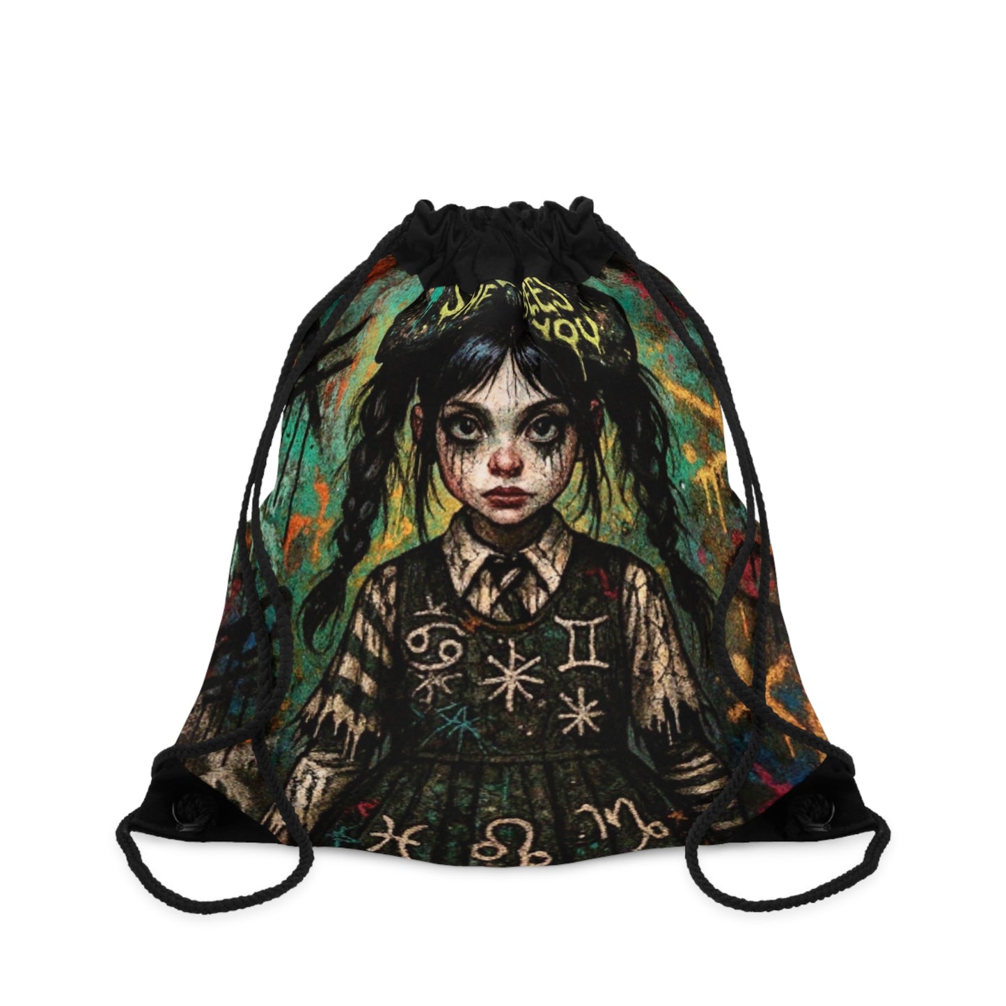 Mystical Drawstring Bag: 'She Sees You' Design