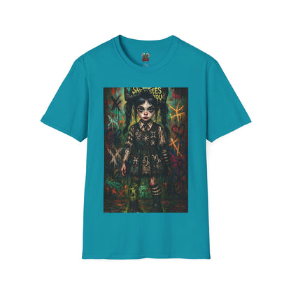 Gothic Art Unisex Softstyle T-Shirt - Spooky Vibes