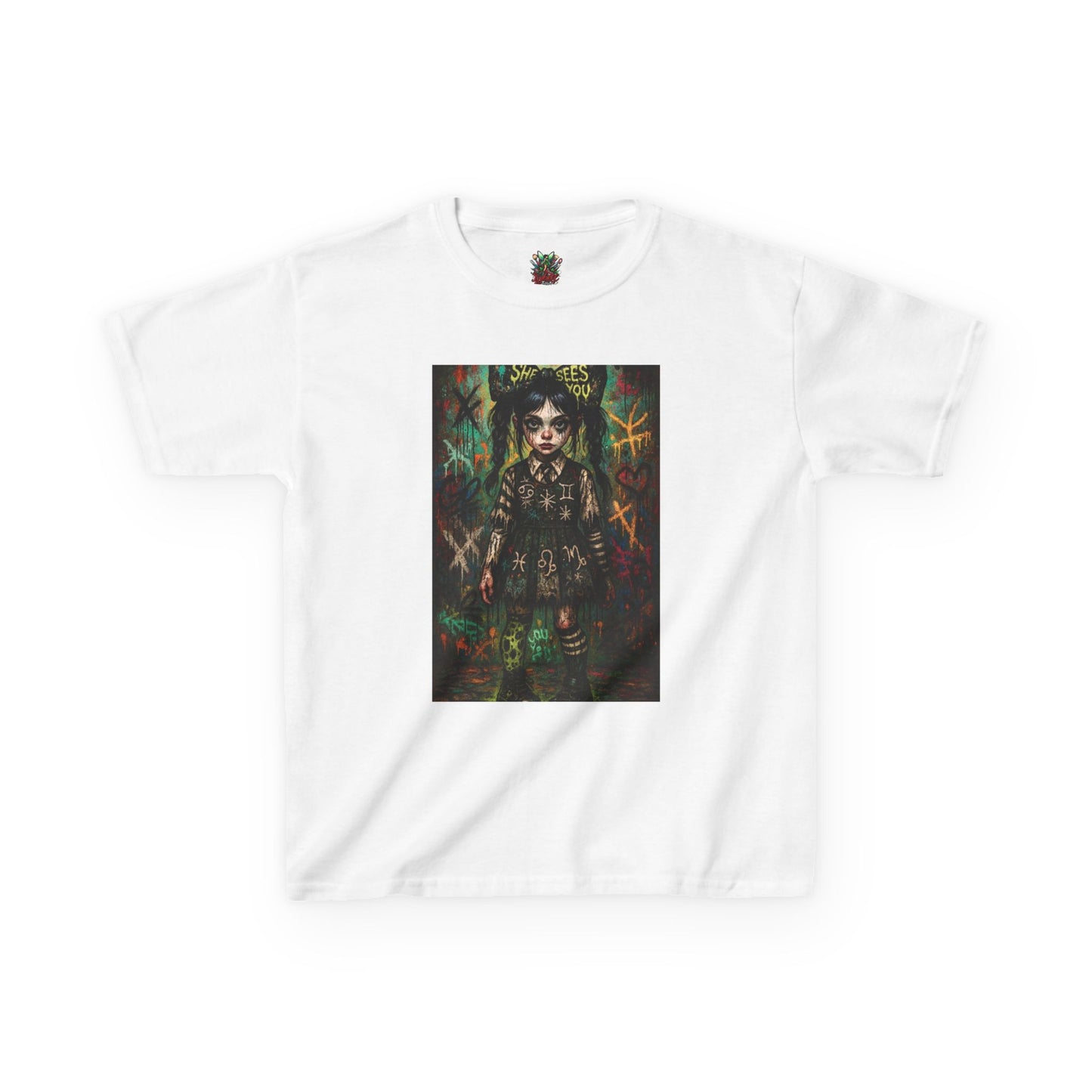 Gothic Princess Kids Tee - Unique Urban Style for Little Trendsetters