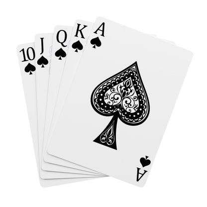 Gothic Poker Playing Cards Set - Unique Illustrated Deck with Ace of Spades and Artistic Design