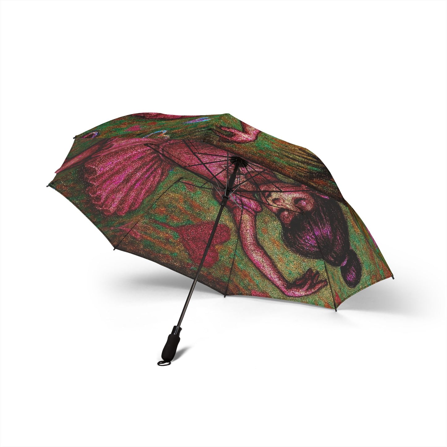 Artistic Foldable Umbrella with Vintage Girl Design