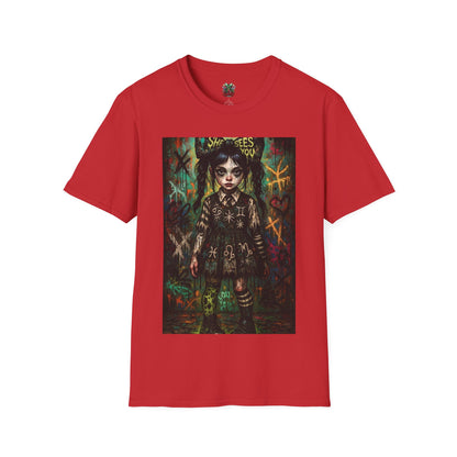 Gothic Art Unisex Softstyle T-Shirt - Spooky Vibes