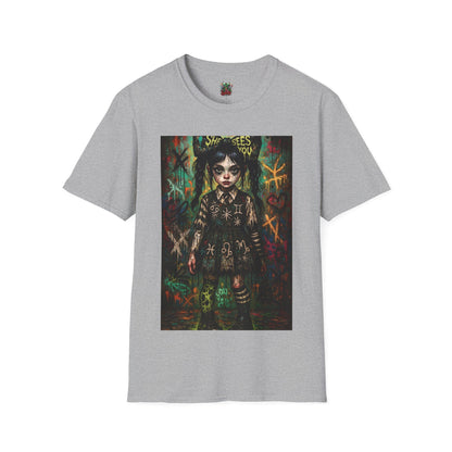 Gothic Art Unisex Softstyle T-Shirt - Spooky Vibes