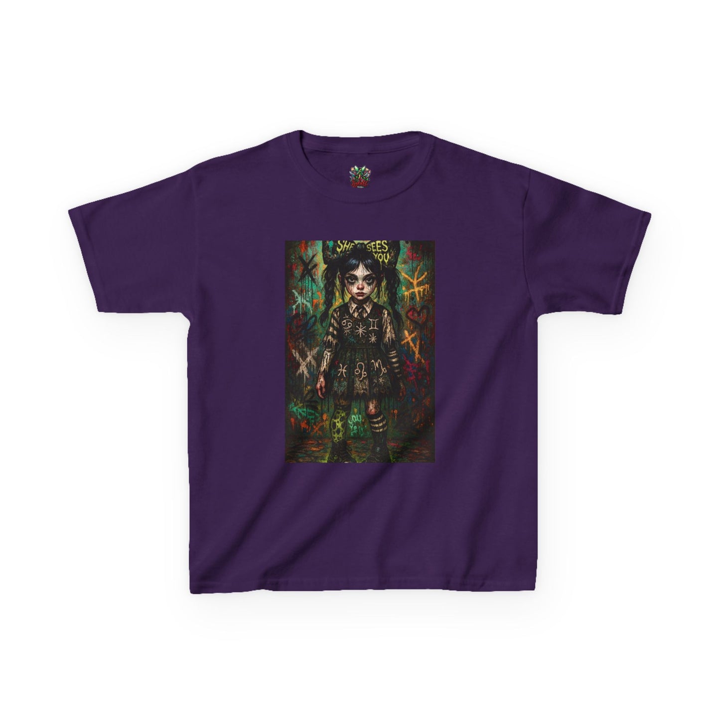 Gothic Princess Kids Tee - Unique Urban Style for Little Trendsetters