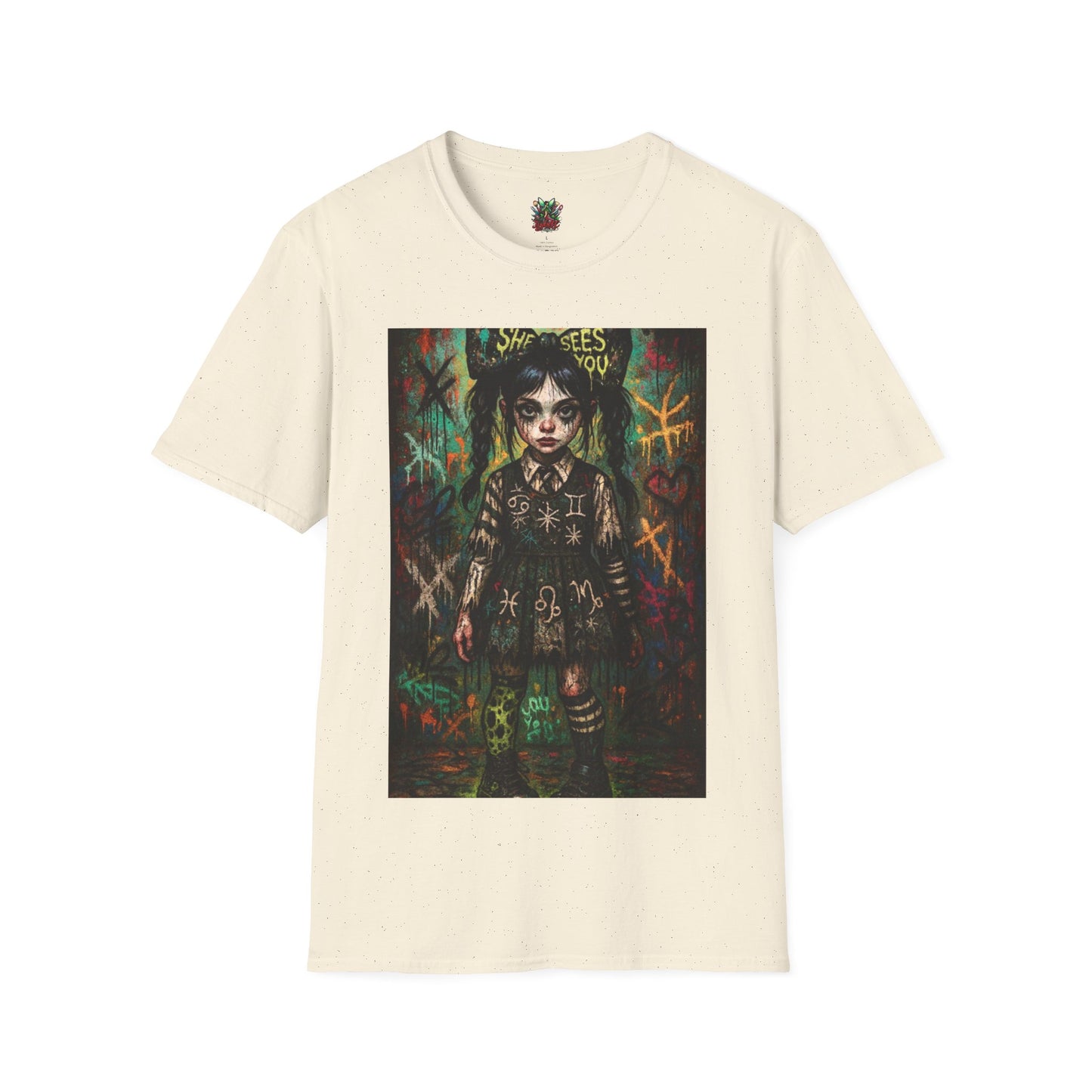 Gothic Art Unisex Softstyle T-Shirt - Spooky Vibes