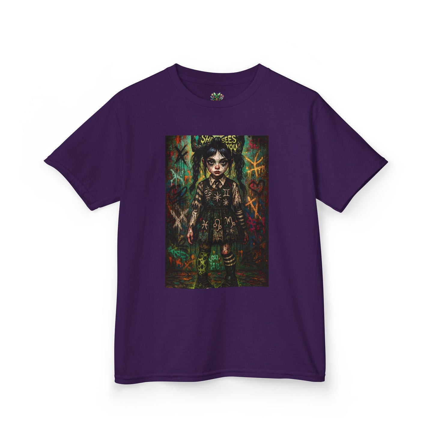 Gothic Princess Kids Tee - Unique Urban Style for Little Trendsetters