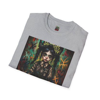 Gothic Art Unisex Softstyle T-Shirt - Spooky Vibes