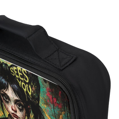 Artistic Lunch Bag - "She Sees You" Design for Unique Style