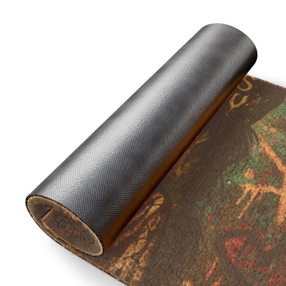 Gothic Art Doormat - "She Sees You" Design for Unique Home Decor