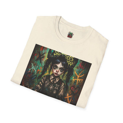 Gothic Art Unisex Softstyle T-Shirt - Spooky Vibes