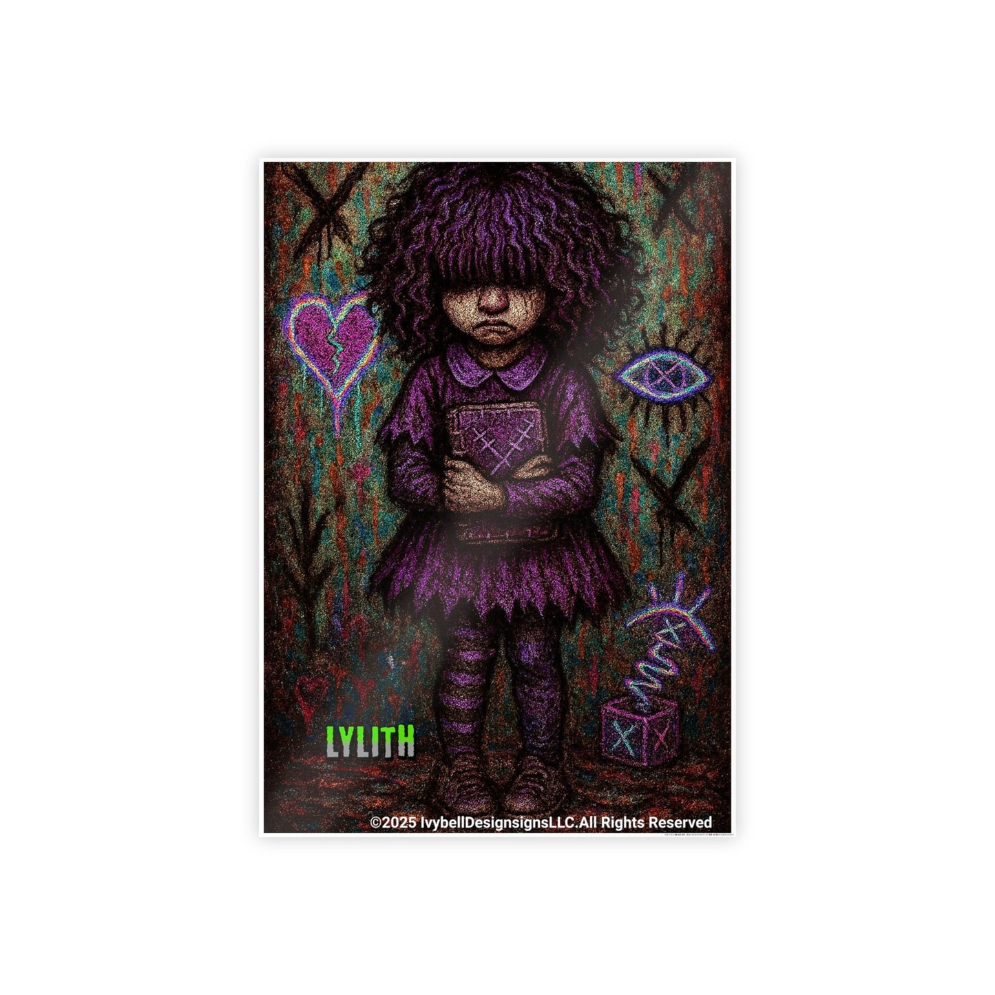 Lylith Gloss Poster – Whimsical Art Print for Home Decor