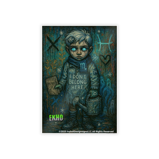 Haunted Hoomroom Gloss Poster -EKHO "I Don't Belong Here"